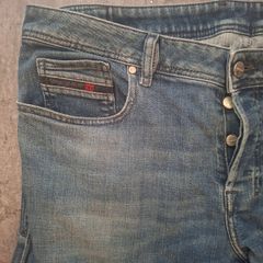 Diesel Zatiny Men's Bootcut Jeans W36 L32 Mid Blue Wash Denim Classic Fit