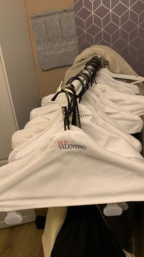 Red Valentino Cotton covered plastic hanger