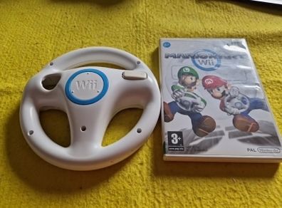 Mario Kart and Wheel Nintendo Wii Games Original