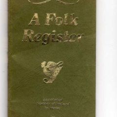 A Folk Register - Annoted History Of Ireland In Verse By Patrick J. Twohig