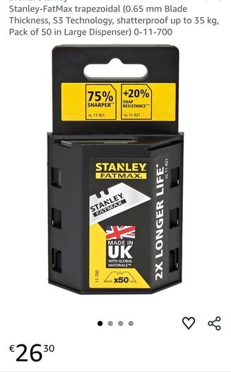 Stanley FatMax 50 Piece Utility Blade Dispenser