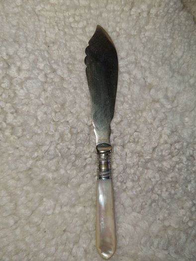 Victorian EPNS Gilded Fish Knife