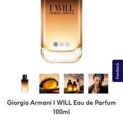 ARMANI I WILL 100ml parfum for him / latest release