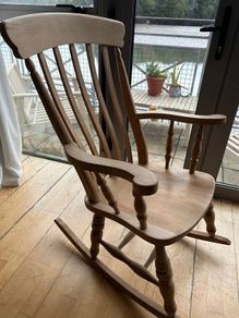 Solid wood rocking chair