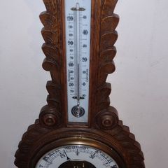 Large Victorian Banjo Barometer