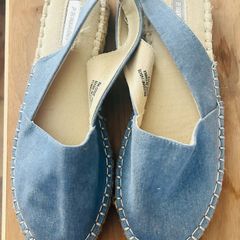 Women's espradilles style denim sandals VGC