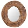 Decorative Mirror Teak 60 cm Round Image 8