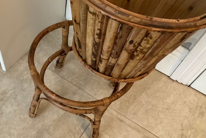Pending Collection Vintage Bamboo Plant Stand