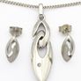 Vintage 925 Sterling Silver & Diamond Accents Set Image 3