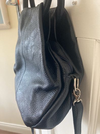 Leather Versatile Navy Hand/Shoulder/Crossbody Bag
