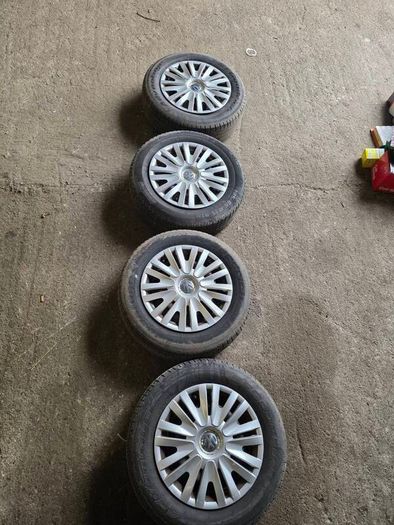 VW steel wheels with VW caps 15"