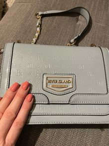 Baby blue handbag from River Island