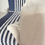 Ex display 55cm x 55cm 100% leather cushion COVER  by Roche Bobois in pale oyster Image 5