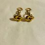 Vintage Gold Tone Earrings Image 3