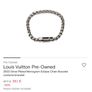 Louis Vuitton - 2020 Silver Plated Monogram Eclipse chain bracelet Image 2