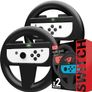 Steering Wheels for Nintendo Switch & OLED Joy-Cons, Racing Wheels for Mario Kart 8 Deluxe [Mariokart Switch Steering Wheel Joycon Controller Attachment (FREE POSTAGE) Image 2