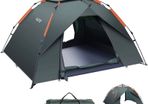 Camping Tent Automatic 3 Man Person Instant Tent Pop Up Ultralight Dome Tent 4 Seasons Waterproof & Windproof Camping Tent with Removable Outer Tarpaulin, Double Layers (FREE POSTAGE)