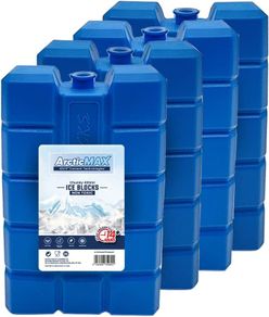 Chunky Ice Blocks 400ml x 4 Coolant that simply stays frozen for longer 14 Hrs Chilled BEVERAGES done RIGHT for longer
