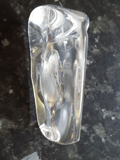 Mats Jonasson Glass Chick Paperweight