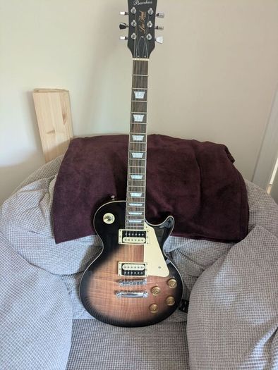 Bachuus Les Paul for sale. Beautiful and as new condition. No marks or scratches whatsoever. Bought for 600 euro from everest music Bray last year. Never off the wall. Plays great and low setup. Make an offer .