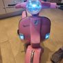 Excellent condition Vespa 12V Electric Ride On Motorbike Pink Image 5