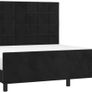 Velvet Bed Frame with Adjustable Headboard Image 7