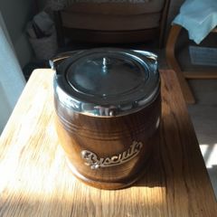 Art Deco Oak Storage Barrels x 2