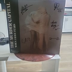 The Murder Capital when i have fears signed by the ban rust marble vinyl autographed