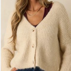 H&M Studio wool alpaca blend cardigan