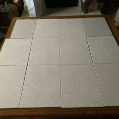10inches x 13 inches Quality Italian Ceramic tiles bought at Fired Earth Dun Laoighaire 25 years ago brand new