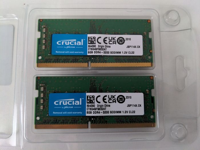 Crucial 16gb Kit (2x8gb) Ddr4-3200 Sodimm RAM