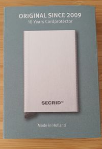 Secrid Brushed Silver 10th Anniversary Wallet
