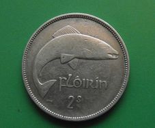 Irish Republic. Silver Florin (1941)