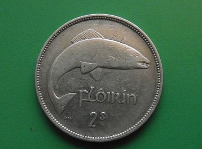Irish Republic. Silver Florin (1941)