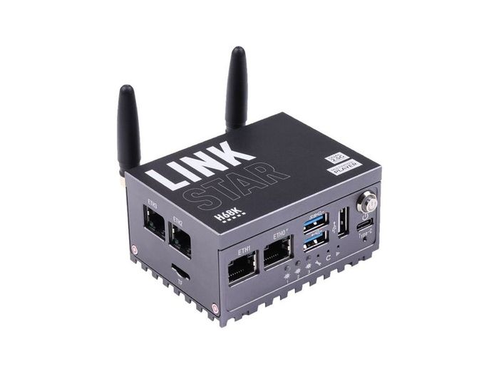 Seed Studio LinkStar-H68K-1432 Router with Wi-Fi 6, 4GB RAM & 32GB eMMC, dual-2.5G & dual-1G Ethernet, 4K output, Can run Android 11, Lubuntu 20.04 & OpenWRT support, Home Assistant