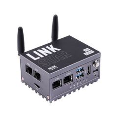 Seed Studio LinkStar-H68K-1432 Router with Wi-Fi 6, 4GB RAM & 32GB eMMC, dual-2.5G & dual-1G Ethernet, 4K output, Can run Android 11, Lubuntu 20.04 & OpenWRT support, Home Assistant