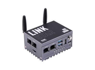 Seed Studio LinkStar-H68K-1432 Router with Wi-Fi 6, 4GB RAM & 32GB eMMC, dual-2.5G & dual-1G Ethernet, 4K output, Can run Android 11, Lubuntu 20.04 & OpenWRT support, Home Assistant