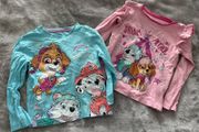 Long sleeved tops for a girl, 110/116, 4-6 years