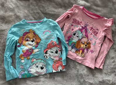 Long sleeved tops for a girl, 110/116, 4-6 years