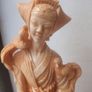 Vintage Matching pair of faux Ivory Oriental Style figures Image 6