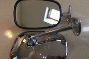 Fiat 124 Spider Chromed mirrors Fassetta