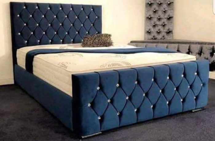 New Monaco Double & King Size Bed Frame With Mattress Opt
