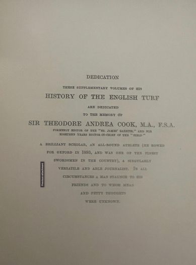 A History of the English Turf - 2 Volume Set
