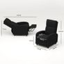 Recliner armchair reclining lounge chair - back adjustable up to 160 integrated footrest Image 2