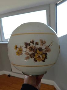 vintage milk glass light shade