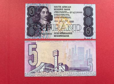 South Africa  5 Rand 1990 Pick 119e Uncirculated )