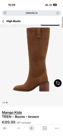 Suede Mango boots