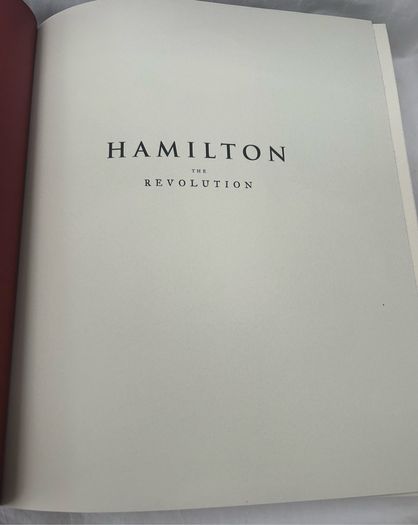 Hamilton The Revolution Melcher Media Hardcover Lin Manuel Miranda Like New