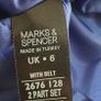 M&S A-line cobalt skirt with belt Sz 6 UK Image 9