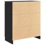 Sideboard with Drawers Black Oak 71x35x84 cm Image 6